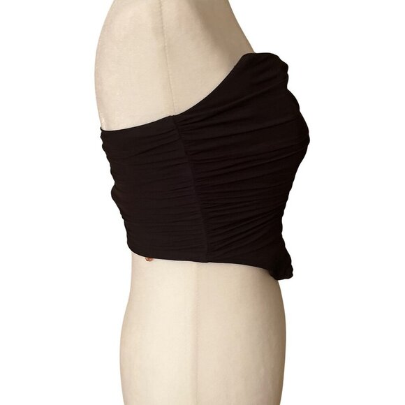 Steve Madden Dahlia Corset Top in Black Small Womens Bustier Tank - Picture 7 of 12